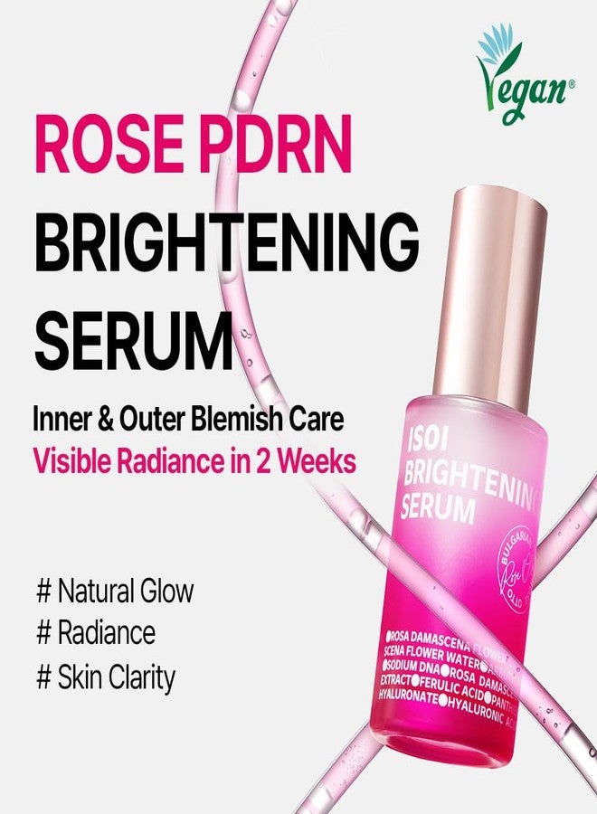 اي اس او اي سيروم ISOI Rose PDRN مع زيت الورد البلغاري، سيروم إشراقة الوجه للون غير الموحد والتوهج، عناية كورية خفيفة الوزن ومرطبة للبشرة (35 مل، 1.18 أونصة سائلة) - Image 2